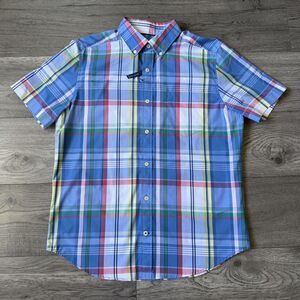 Nautica New Without Tags Mens Plaid Short Sleeve Button Down Shirt - Size Medium